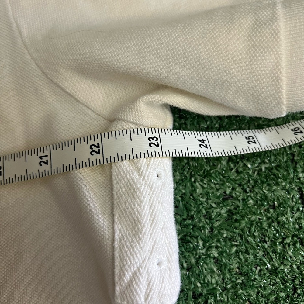 Polo Ralph Lauren Custom Fit Triple-Pony Stampede Mesh Polo Shirt Size XL White - Picture 9 of 10